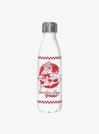Stranger Things Surfer Boy Pizza Stainless Steel Water Bottle