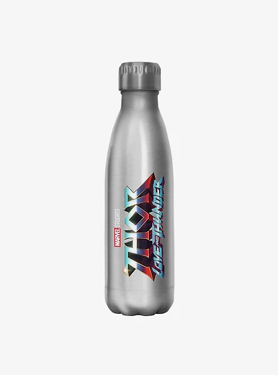 Marvel Thor: Love and Thunder Logo Stainless Steel Water Bottle