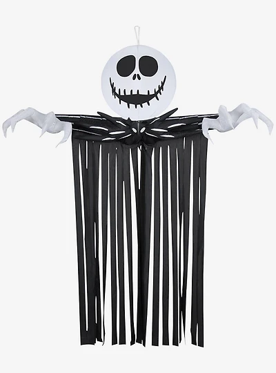 The Nightmare Before Christmas Door Hanger Jack Skellington Head With Streamers Airblown