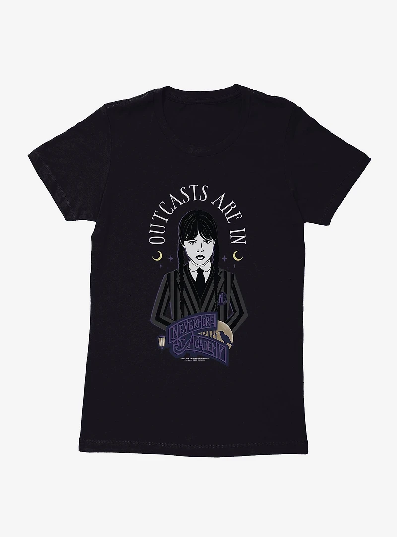 Wednesday Outcasts Are Womens T-Shirt