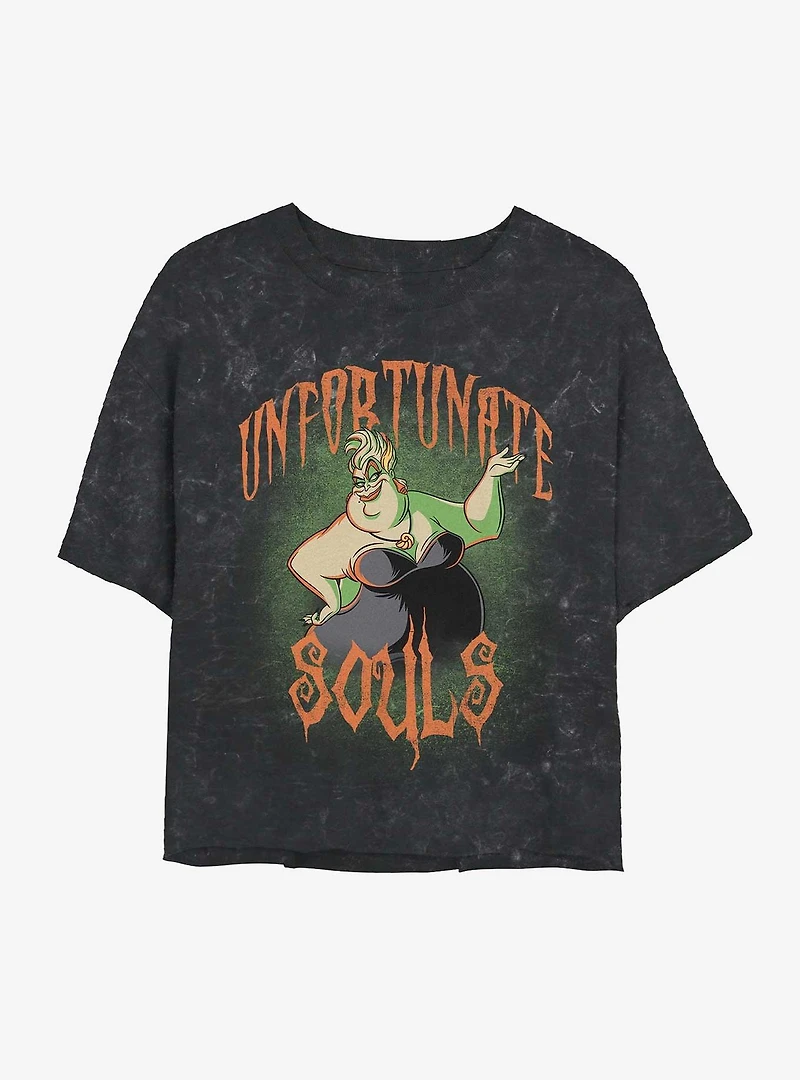 Disney The Little Mermaid Ursula Unfortunate Souls Mineral Wash Womens T-Shirt