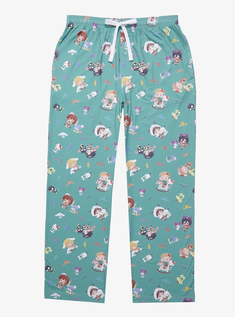 Sanrio Hello Kitty and Friends x Attack on Titan Allover Print Sleep Pants - BoxLunch Exclusive