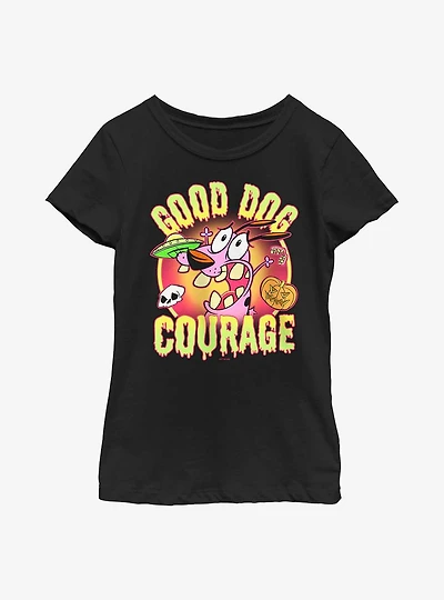 Courage The Cowardly Dog Good Scary Youth Girls T-Shirt