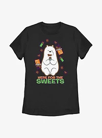 We Bare Bears Here For The Sweets Ice Bear Womens T-Shirt