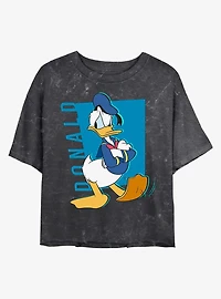 Disney Donald Duck Pop Mineral Wash Crop Girls T-Shirt