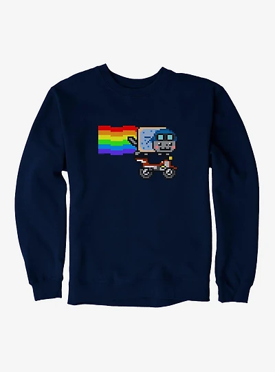 Nyan Cat Biker Sweatshirt