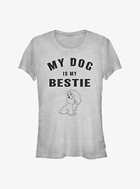 Disney Lady and the Tramp Is My Bestie Girls T-Shirt