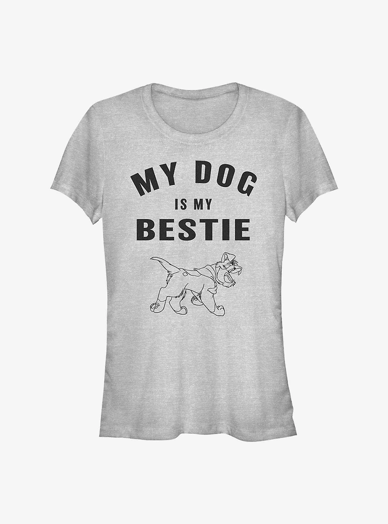 Disney Oliver & Company Dodger Is My Bestie Girls T-Shirt
