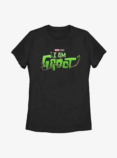 Marvel I Am Groot Logo Womens T-Shirt