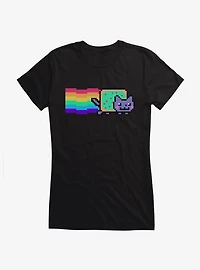 Nyan Cat Vaporwave Girls T-Shirt