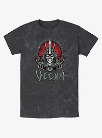 Stranger Things Vecna Tombstone Badge Mineral Wash T-Shirt