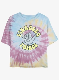 Stranger Things Rad Tie-Dye Womens Crop T-Shirt