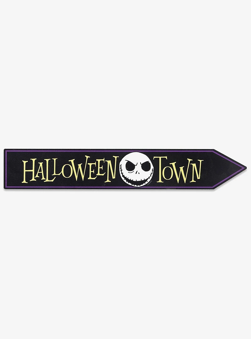 Disney The Nightmare Before Christmas Halloween Town Jack Skellington Arrow Wood Wall Decor