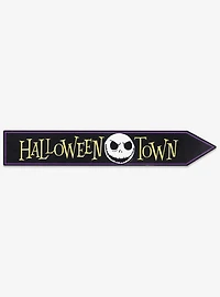 Disney The Nightmare Before Christmas Halloween Town Jack Skellington Arrow Wood Wall Decor
