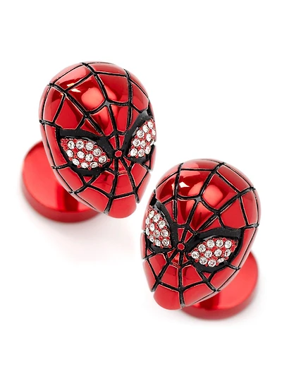 Marvel Spider-Man 3D Crystal Cufflinks