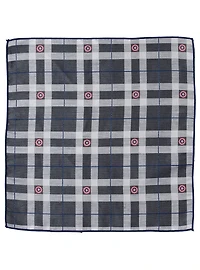 Marvel Captain America Gray Plaid Pocket Square