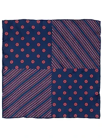 Marvel Captain America Shield Navy Pocket Square