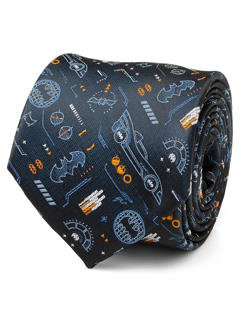DC Comics Batman Batmobile Black Men's Tie