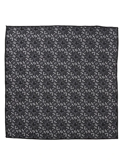 Disney Mickey Mouse Damask Tile Pocket Square