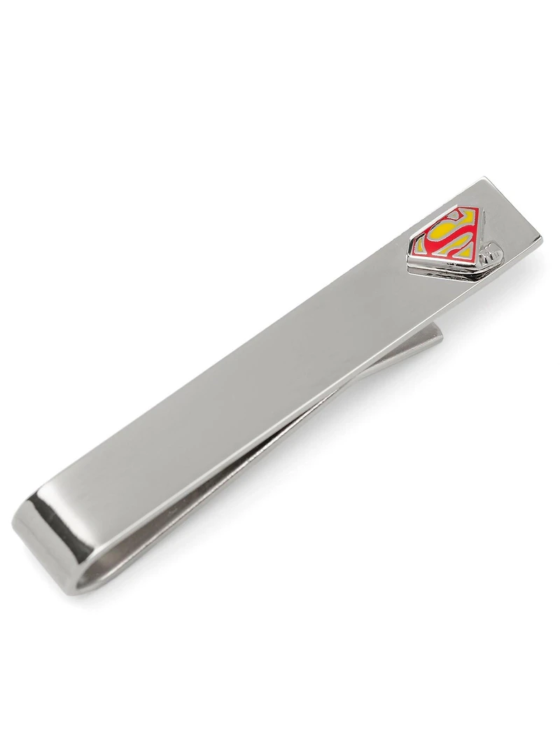 DC Comics Superman Hidden Message Silver Tie Bar