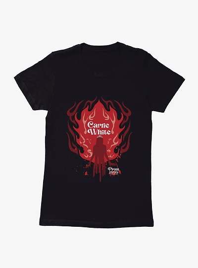 Carrie 1976 Prom Flames Womens T-Shirt