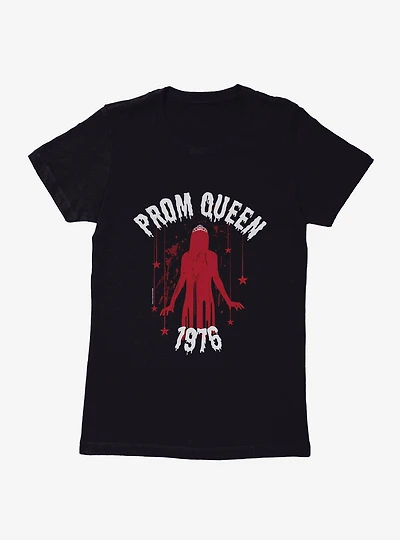 Carrie 1976 Red Silhouette Womens T-Shirt