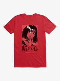 Artist Alley Anime Girl Dark Heart T-Shirt