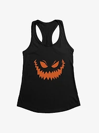 Halloween Grim Jack-O'-Lantern Face Womens Tank Top