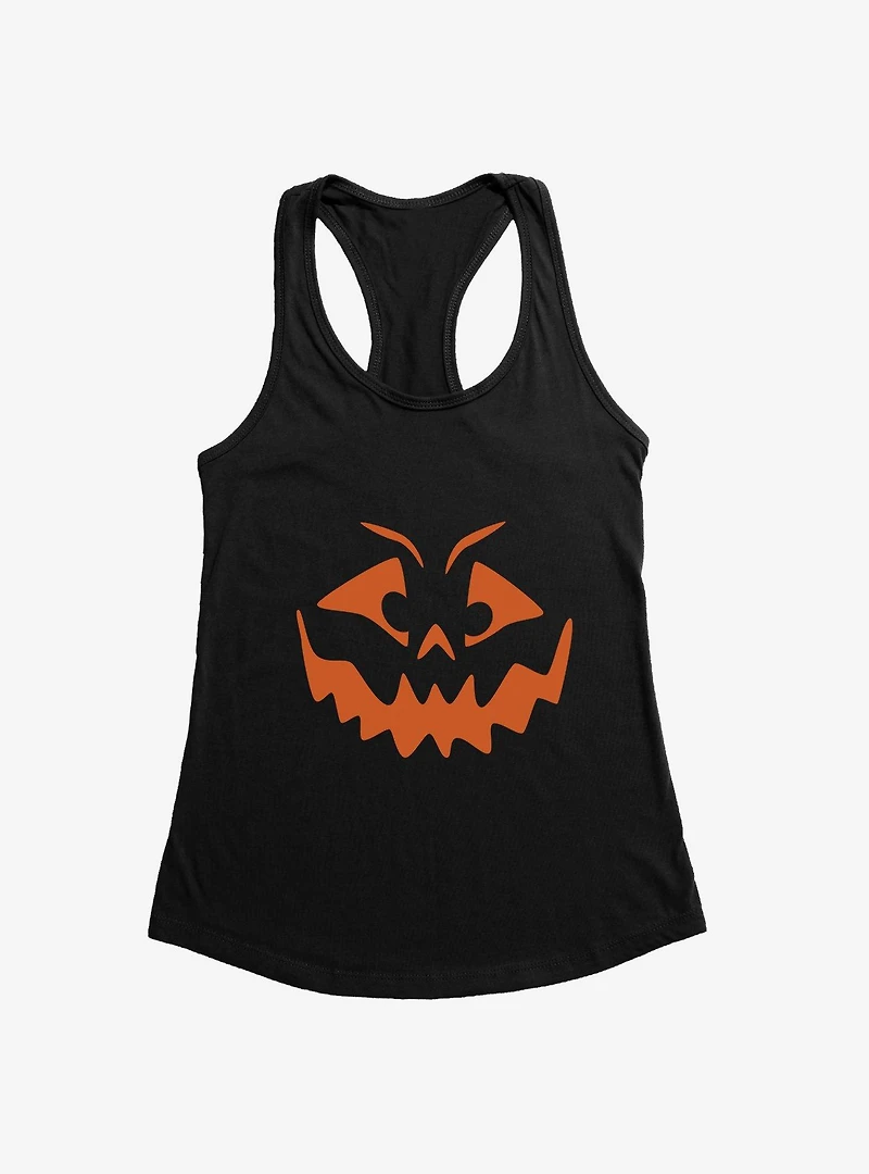 Halloween Mischief Jack-O'-Lantern Face Womens Tank Top