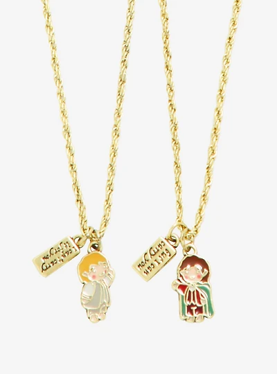 The Lord of the Rings Frodo & Sam Chibi Bestie Necklace Set - BoxLunch Exclusive
