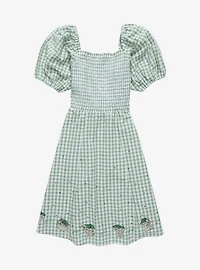 Star Wars The Mandalorian Grogu Gingham Smock Dress - BoxLunch Exclusive