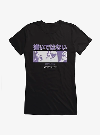 Artist Alley Anime Girl Don't Hate Girls T-Shirt