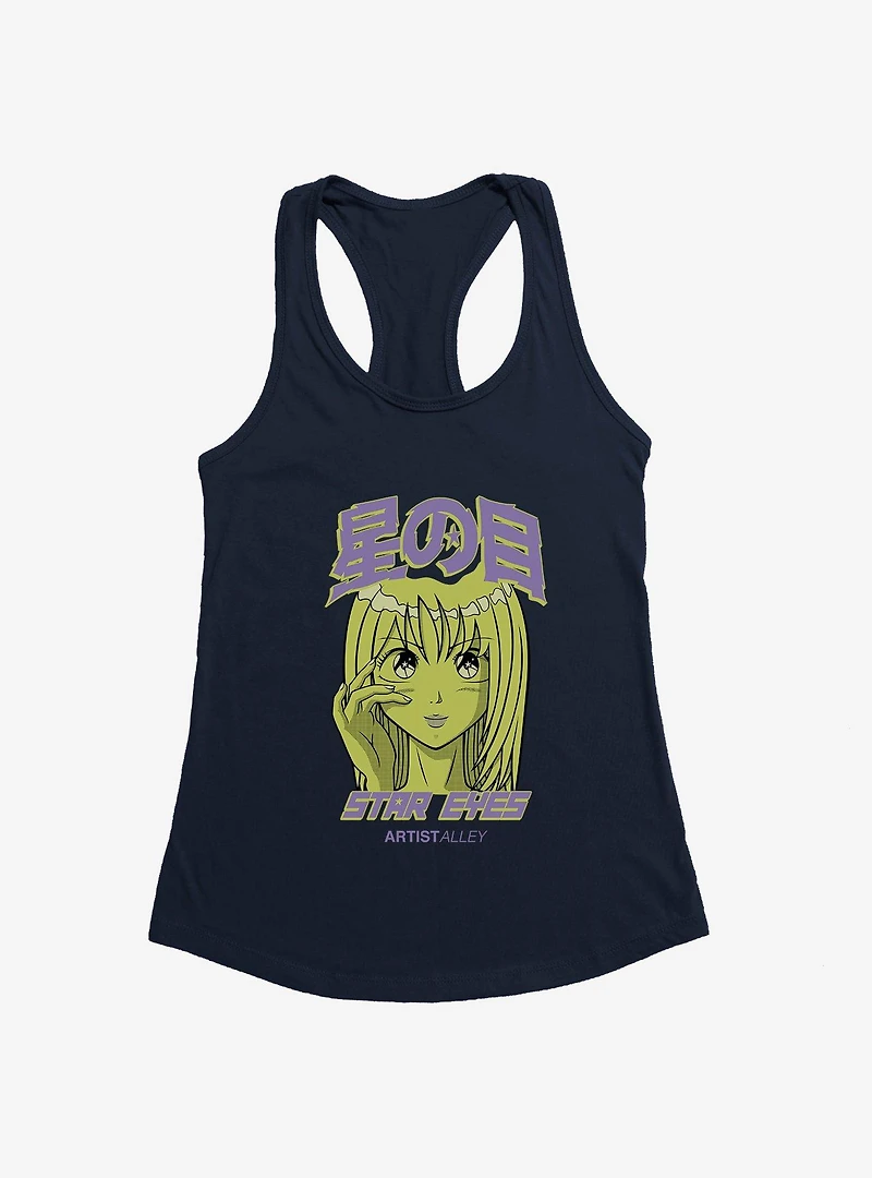 Artist Alley Anime Girl Star Eyes Girls Tank