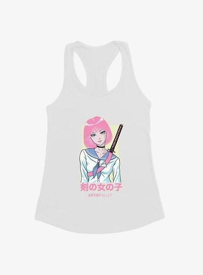 Artist Alley Anime Girl Sword Girls Tank