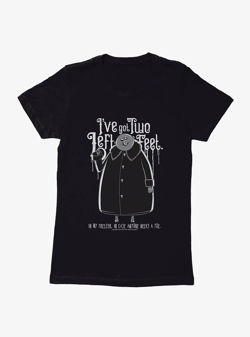 Addams Family Two Left Feet Womens T-Shirt