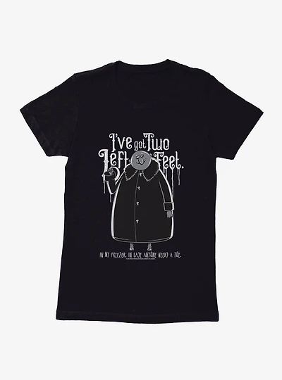 Addams Family Two Left Feet Womens T-Shirt
