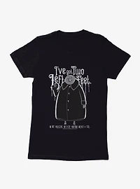 Addams Family Two Left Feet Womens T-Shirt