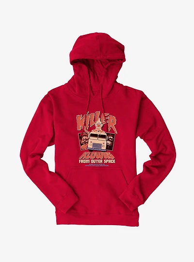 Killer Klowns From Outer Space Vintage Movie Poster Hoodie