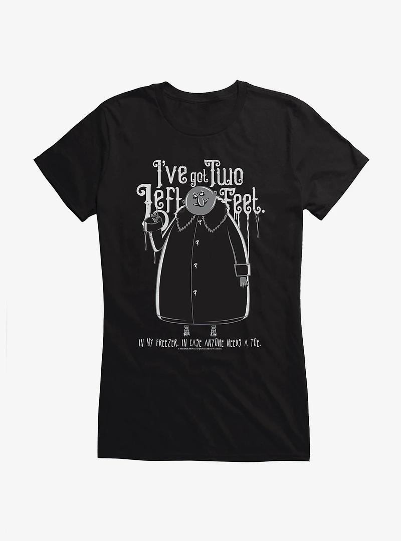 Addams Family Two Left Feet Girls T-Shirt