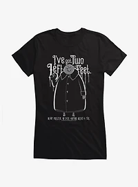 Addams Family Two Left Feet Girls T-Shirt