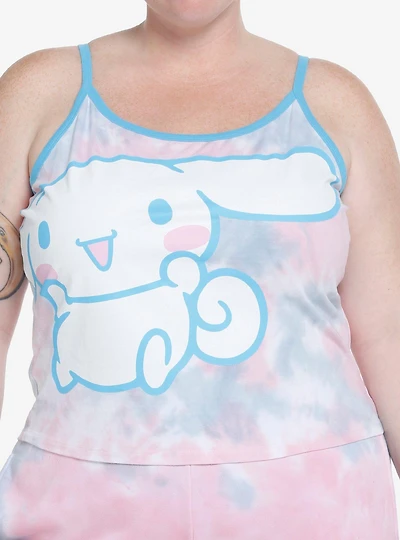 Cinnamoroll Jumbo Print Pastel Tie-Dye Girls Tank Top Plus