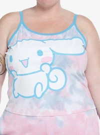 Cinnamoroll Jumbo Print Pastel Tie-Dye Girls Tank Top Plus