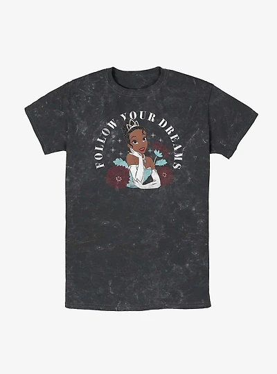Disney Princesses Tiana Follow Your Dreams Mineral Wash T-Shirt