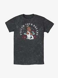 Disney Princesses Tiana Follow Your Dreams Mineral Wash T-Shirt