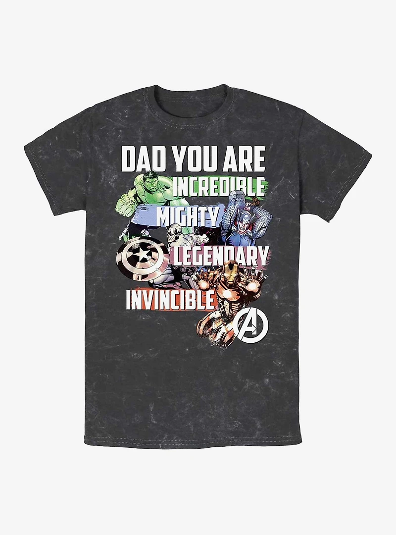 Marvel Avengers Avenger Dad Mineral Wash T-Shirt