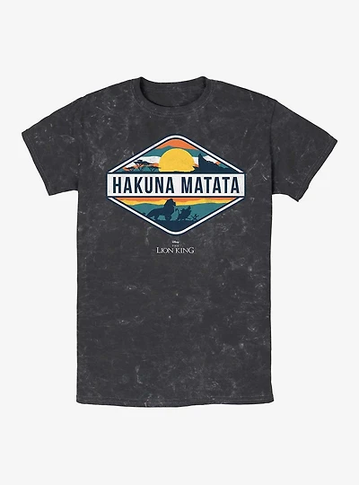 Disney The Lion King Hakuna Matata Emblem Mineral Wash T-Shirt