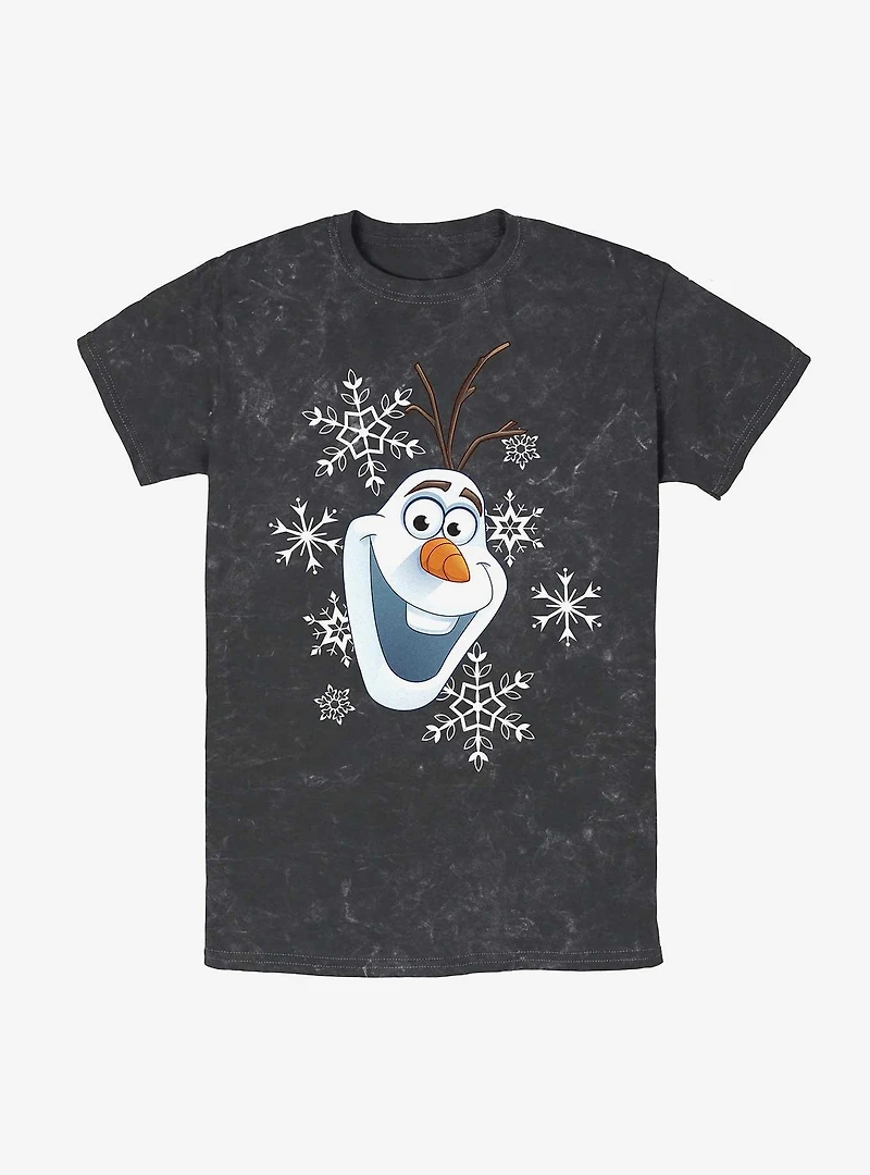 Disney Frozen Olaf Snowflakes Mineral Wash T-Shirt