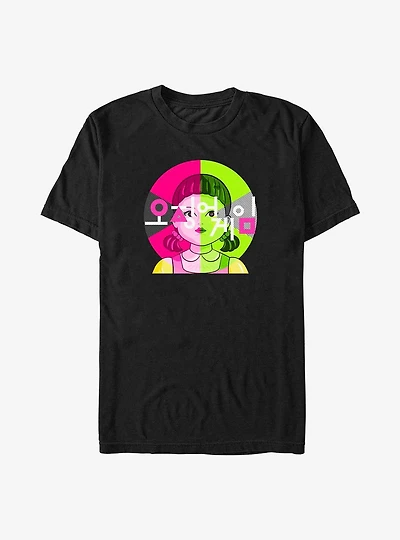 Squid Game Doll Badge T-Shirt