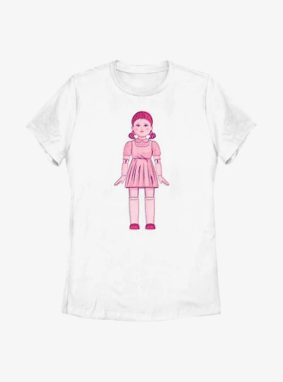 Squid Game Creepy Doll Womens T-Shirt
