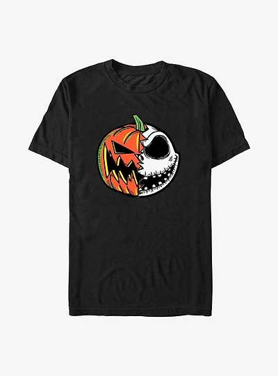 The Nightmare Before Christmas Pumpkin King Jack Split Face T-Shirt